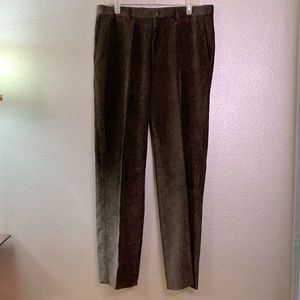 LINEA Naturale corduroy pants flat front pockets